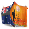 Australia Anzac Hooded Blanket - We Will Remember Them Ver02