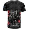 Australia T-Shirt - Anzac Day Lest We Forget The Light Horse