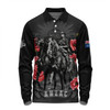 Australia Long Sleeve Polo Shirt - Anzac Day Lest We Forget The Light Horse