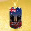 Australia Anzac Day Dog Tag Keeping The Spirit Alive With Australia Flag