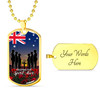 Australia Anzac Day Dog Tag Keeping The Spirit Alive With Australia Flag