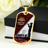 Australia Anzac Day Dog Tag Poppy Flower And Barbed Wire