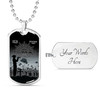 Australia Anzac Day Dog Tag Lest We Forget (Black)