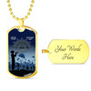 Australia Anzac Day Dog Tag Lest We Forget (Blue)