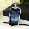 Australia Anzac Day Dog Tag Lest We Forget (Blue)