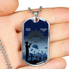Australia Anzac Day Dog Tag Lest We Forget (Blue)