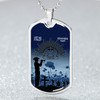 Australia Anzac Day Dog Tag Lest We Forget (Blue)