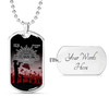 Australia Anzac Day Dog Tag Lest We Forget (Red)