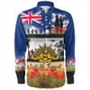 Australia Long Sleeve Shirt Lest We Forget Poppies And Soldiers Army Style