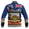 Australia Baseball Jacket Lest We Forget Poppies And Soldiers Army Style