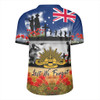 Australia Rugby Jersey Lest We Forget Poppies And Soldiers Army Style