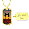 Australia Anzac Day Dog Tag Lest We Forget Soldiers Sunset