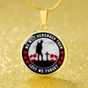 Australia Necklace Circle We Will Remember Them Lest We Forget