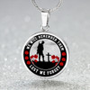 Australia Necklace Circle We Will Remember Them Lest We Forget