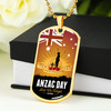 Australia Anzac Day Dog Tag For The Fallen, Lest We Forget