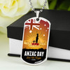 Australia Anzac Day Dog Tag For The Fallen, Lest We Forget