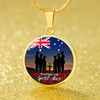 Australia Necklace Circle Anzac Day Keeping The Spirit Alive With Australia Flag