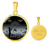 Australia Necklace Circle Anzac Day Lest We Forget Black