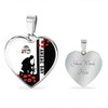 Australia Necklace Heart Anzac Day Lest We Forget Simple Style