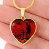 Australia Necklace Heart Lest We Forget Red Poppies Special Style