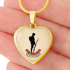 Australia Necklace Heart Lest We Forget Soldiers And Poppy Flower