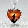 Australia Necklace Heart We Will Never Forget