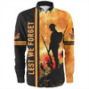 Australia Long Sleeve Shirt Lest We Forget Quater Style