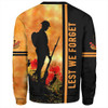 Australia Sweatshirt Lest We Forget Quater Style