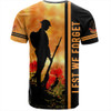 Australia T-Shirt Lest We Forget Quater Style