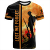 Australia T-Shirt Lest We Forget Quater Style