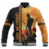 Australia Baseball Jacket Lest We Forget Quater Style