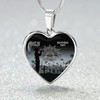 Australia Necklace Heart Anzac Day Lest We Forget Black