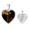 Australia Necklace Heart Anzac Day Lest We Forget Poppy