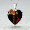 Australia Necklace Heart Anzac Day Lest We Forget Poppy