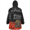 Australia Snug Hoodie Lest We Forget Hat And Boots Design Poppy Flower
