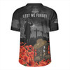 Australia Rugby Jersey Lest We Forget Hat And Boots Design Poppy Flower