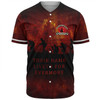 Australia Baseball Shirt - Anzac Day Their Name Liveth For Evermore Dark Grunge Style