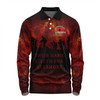 Australia Long Sleeve Polo Shirt - Anzac Day Their Name Liveth For Evermore Dark Grunge Style