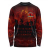 Australia Long Sleeve T-shirt - Anzac Day Their Name Liveth For Evermore Dark Grunge Style