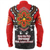 Australia Long Sleeve Shirt Aboriginal Inspired Naidoc Symbol Pattern