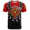 Australia T-Shirt Aboriginal Inspired Naidoc Symbol Pattern