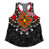 Australia Women Racerback Singlet Aboriginal Inspired Naidoc Symbol Pattern