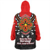 Australia Snug Hoodie Aboriginal Inspired Naidoc Symbol Pattern