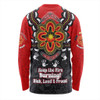 Australia Long Sleeve T-shirt Aboriginal Inspired Naidoc Symbol Pattern