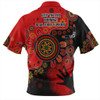 Australia Zip Polo Shirt Aboriginal Indigenous Naidoc Week Simple