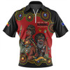 Australia Zip Polo Shirt Indigenous Culture Naidoc Week Keep The Fire Burning! Blak, Loud & Proud