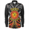 Australia Long Sleeve Shirt Naidoc Week Aboriginal Pattern Hand Symbols