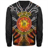 Australia Sweatshirt Naidoc Week Aboriginal Pattern Hand Symbols