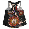 Australia Women Racerback Singlet Aboriginal Dot Art Inspired Naidoc Week Keep The Fire Burning! Blak, Loud & Proud