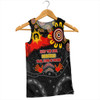 Australia Men Singlet Aboriginal Indigenous Naidoc Week Dreamtime Dot Painting With Flag